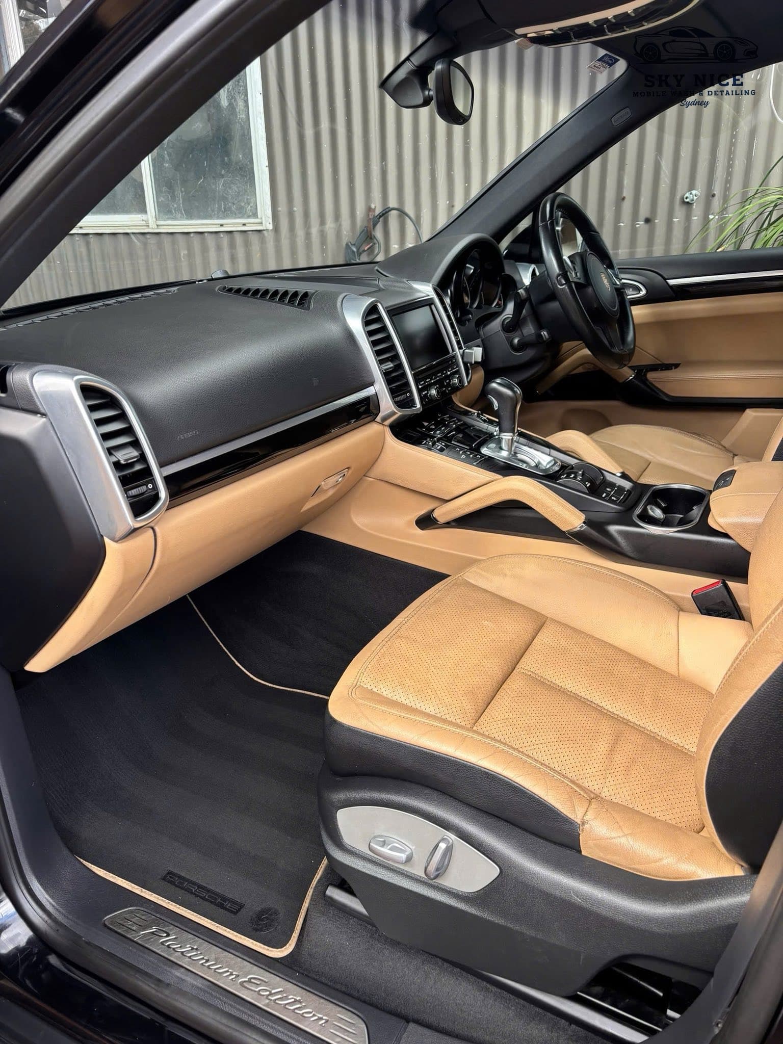 Luxury vehicle before detailing service